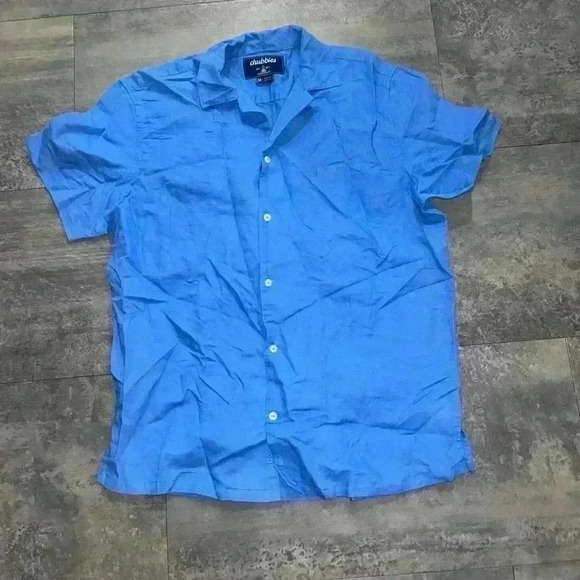 Chubbies the big blue linen sunday shirt Size M - Picture 2 of 7